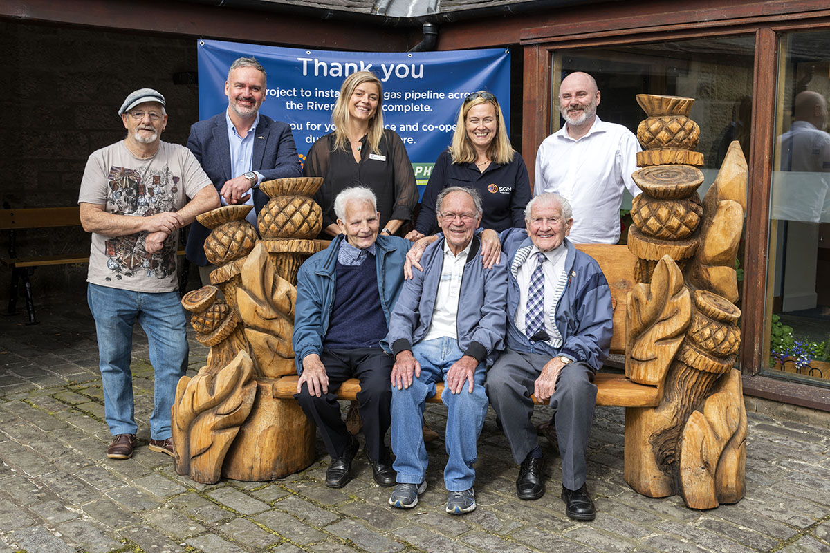 unveiling of Erskine bench