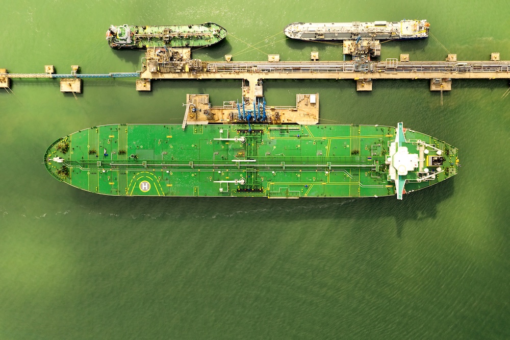 A container ship docked at Port of Southampton. The Port is being investigated as a potential location for a south coast hydrogen superhub as part of SGN's Southampton Water project.