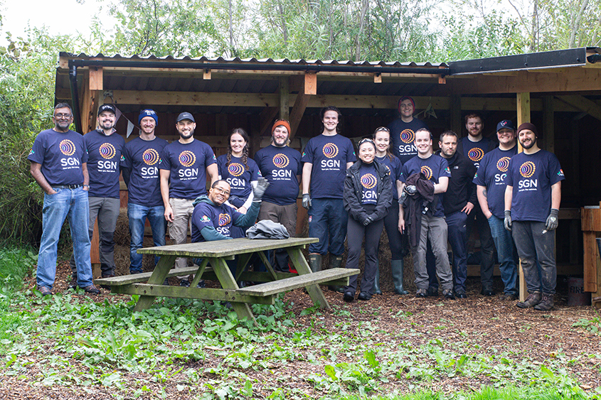 Cyrenians CAP day volunteers team pic