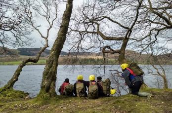 Our team at the peak district